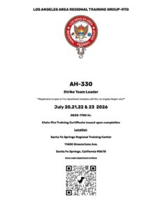 2026 AH 330 Strike Team Leader